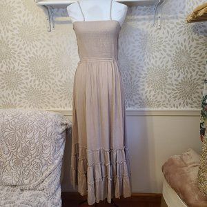 R. Vivimos Boho Backless Maxi Dress